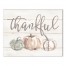 Thankful White Pumpkins 14x11 Canvas Wall Art