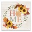 Autumn Home Wreath 16x16 Canvas Wall Art