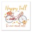 Happy Fall Bike 16x16 Canvas Wall Art