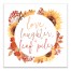 Love Laughter Leaf Piles 16x16 Canvas Wall Art