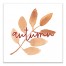 Autumn Watercolor Leaf 12x12 Canvas Wall Art