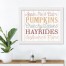 Fall Words 20X16 White Framed Print Under Glass