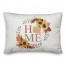 Autumn Home Wreath 14x20 Spun Poly Pillow