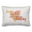 Leaves Falling Autumn  14x20 Spun Poly Pillow