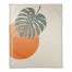 Sun and Palm Leafs 50x60 Coral Fleece Blanket