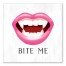 Bite Me Vampire 12x12 Canvas Wall Art