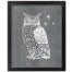 Owl Print 16x20 Black Framed Print Under Glass