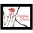 Fabulous Vamp 16X12 Black Framed Print Under Glass