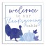 Welcome Thanksgiving Table 16x16 Canvas Wall Art