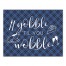 Gobble 'Til You Wobble 14x11 Canvas Wall Art