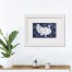 Blue Turkey 16X12 White Framed Print Under Glass