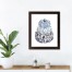 Pumpkin Stack 11x14 Black Framed Print Under Glass