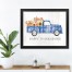 Plaid Truck 20X16 Black Framed Print Under Glass