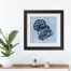 Turkey Paint 16x16 Black Framed Print Under Glass