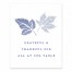 Grateful Blue Leaves 8x10 Tabletop Canvas