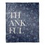 Thankful Blue Floral 50x60 Coral Fleece Blanket