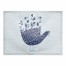Blue Hand Turkey 18x14 Poly Twill Placemat