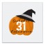 October 31 Halloween 16x16 Canvas Wall Art