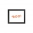 Boo! 14X11 Black Framed Print Under Glass