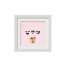 Candy Face 16x16 White Framed Print Under Glass
