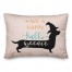 Happy Halloweenie 14x20 Spun Poly Pillow