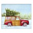 Red Truck Christmas Tree 24x20 Canvas Wall Art