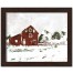 Christmas Snow On The Farm 20X16 Black Framed Print Under Glass
