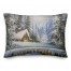 Christmas Cozy Cabin 14x20 Spun Poly Pillow