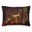 Santa Book By Fireplace 14x20 Spun Poly Pillow