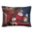 Santa In Sleigh Painting 14x20 Spun Poly Pillow