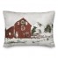 Christmas Snow On The Farm 14x20 Spun Poly Pillow