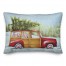 Red Truck Christmas Tree 14x20 Spun Poly Pillow