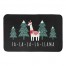Holiday Caroling Llama 34x21 Bath Mat