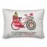 Christmas Bike 14x20 Spun Poly Pillow