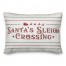 Santas Sleigh Crossing 14x20 Spun Poly Pillow