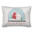 Home Christmas Snowglobe 14x20 Spun Poly Pillow