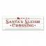 Santas Sleigh Crossing Wood 36x12 Canvas Wall Art