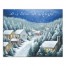 Calm Bright Christmas Town 20x16 Canvas Wall Art