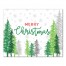 Merry Christmas Forest 20x16 Canvas Wall Art