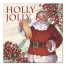 Holly Jolly Santa 20x20 Canvas Wall Art