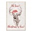 Oh Deer Christmas Here 20x30 Canvas Wall Art