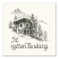 Rather Be Skiing Cabin 12x12 Canvas Wall Art