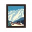 Mountain Basetown 16x20 Black Framed Print Under Glass