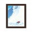 Mountain Ski Scene 16x20 Black Framed Print Under Glass