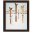 Painted Skis In Snow 16x20 Black Framed Print Under Glass