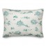 Snowy Town Teal  14x20 Spun Poly Pillow