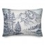 Mountain Drawing Blue 14x20 Spun Poly Pillow