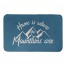 Home Mountains Are Blue 34x21 Bath Mat