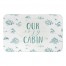 Snowy Town Teal Cozy Cab 24x17 Bath Mat