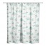 Snowy Town Teal 71x74 Shower Curtain